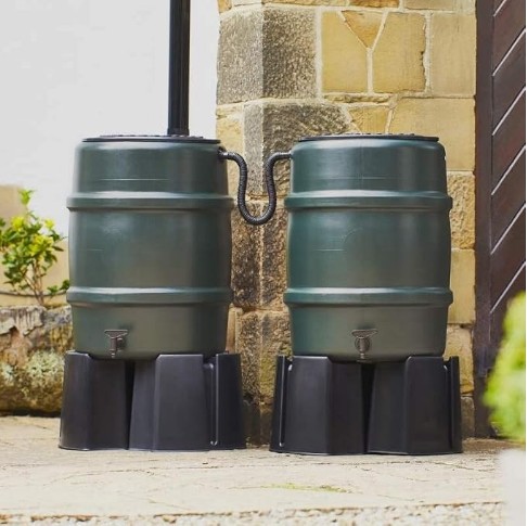 Harcostar 114 Litre Green Water Butt Double Kit
